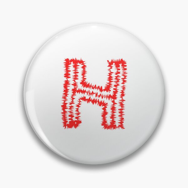 Item preview, Letter H Red Static Glitch Art designed and sold by uncoXab.