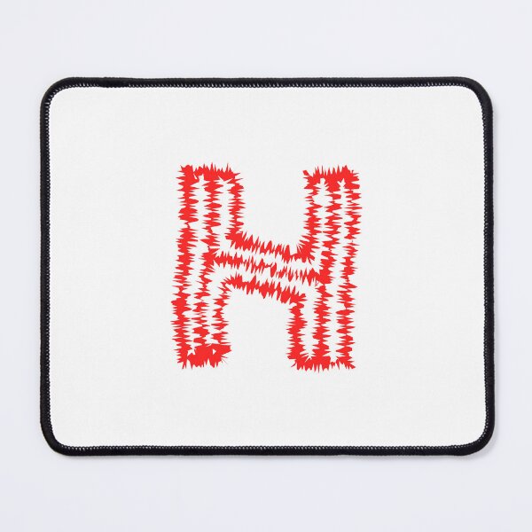 Item preview, Letter H Red Static Glitch Art designed and sold by uncoXab.