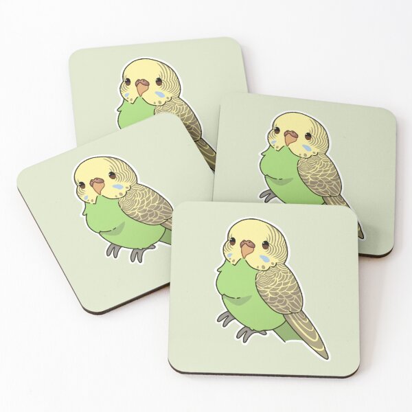 Item preview, Dilute green budgie female designed and sold by Blueberry-b1rd.