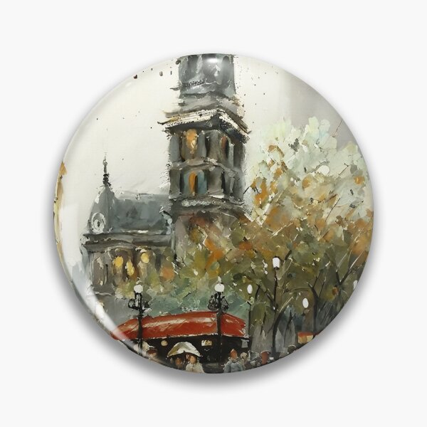 Item preview, Saint-Germain-des-Prés at Dusk - 04 designed and sold by artdesignsnow.