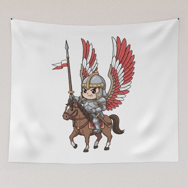 Item preview, Fierce Chibi Polish Winged Hussar on Horse – Majestic Patriotism designed and sold by goold-fish.