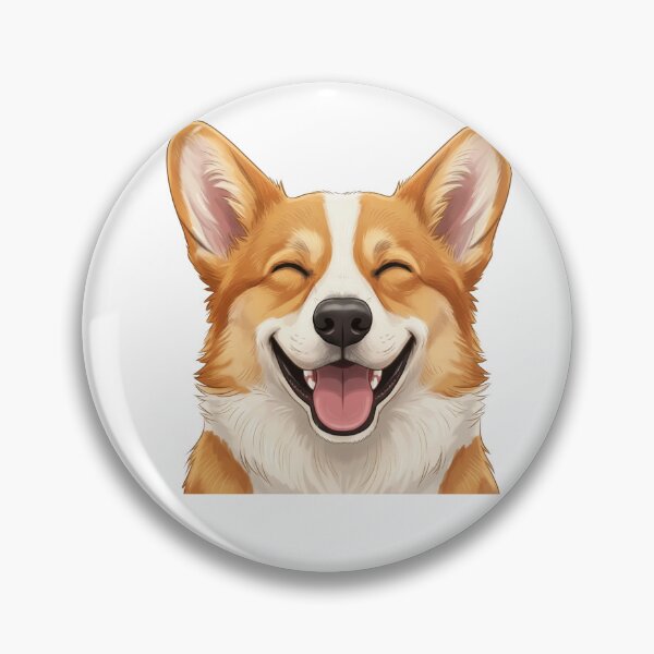 Item preview, Happy face of Corgi designed and sold by anuggra.