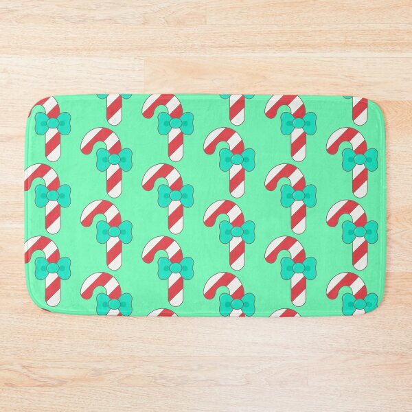 Item preview, Sweet Christmas cute red candy cane with green bow ribbon designed and sold by nuchz.