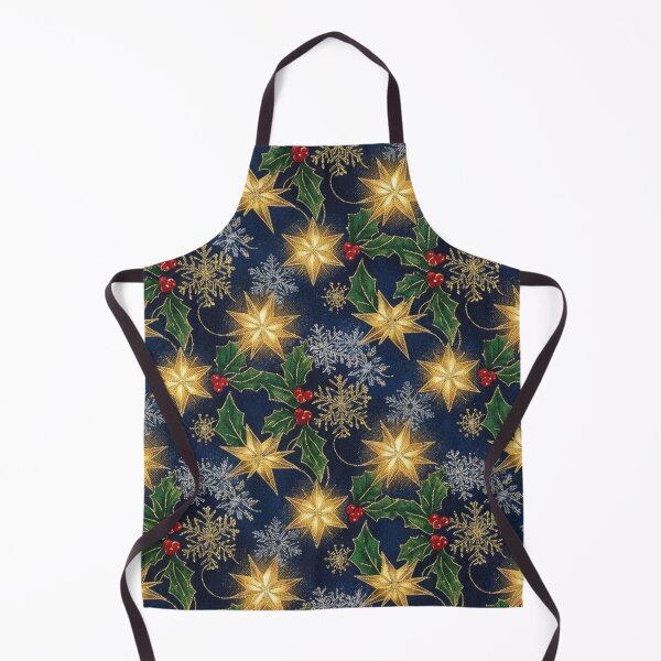 Item preview, "Festive Glow Snowflakes, Stars & Holly" designed and sold by Aeboz Studio.