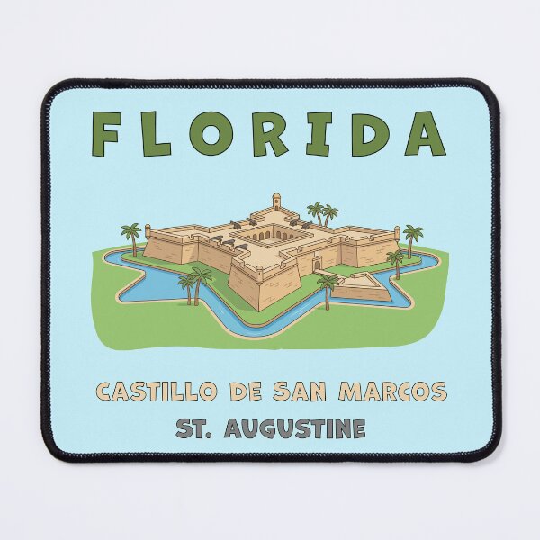 Item preview, Retro St. Augustine FL Fort Art | Vintage Castillo de San Marcos Travel Poster designed and sold by mashmosh.