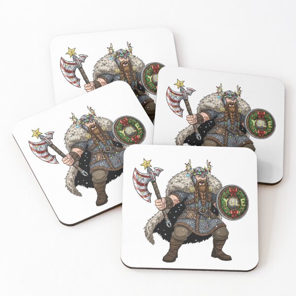 Item preview, Viking Christmas – Epic Warrior with Cane Axe designed and sold by bennasener.