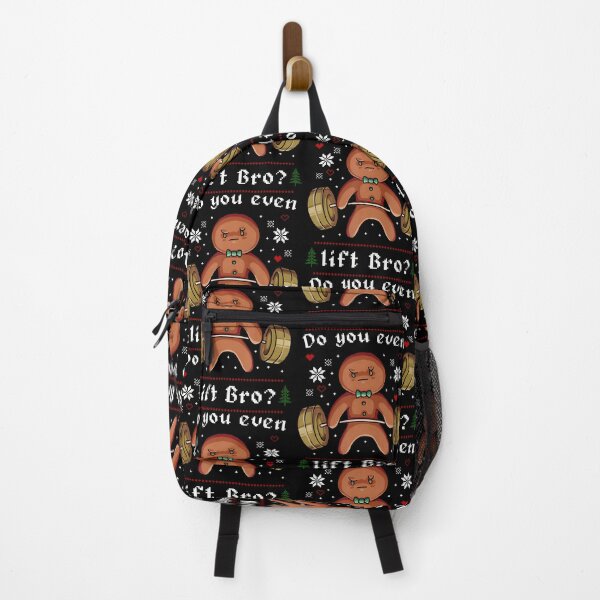Item preview, Do You Even Lift Bro Gingerbread Gym Ugly Christmas designed and sold by DonnieJennie.
