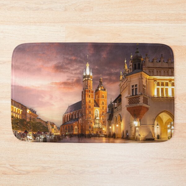 Item preview, St Mary's Basilica in Krakow, Poland at sunset designed and sold by mitzobs.