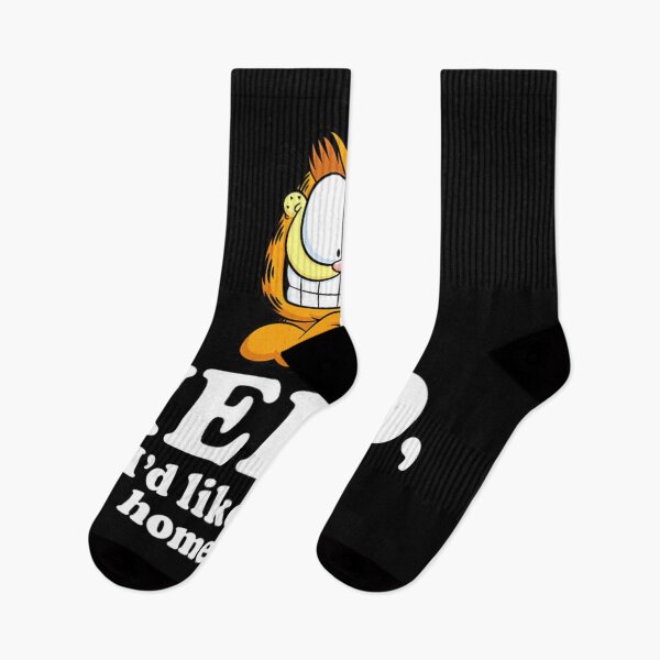 Item preview, Garfield Hello I'd Like To Go Home Now Funny Quote designed and sold by sardencourey3.