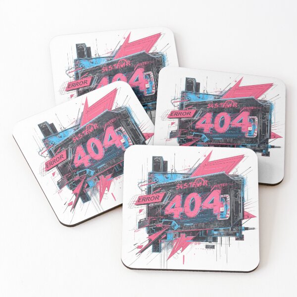 Item preview, Error 404 — Cyberpunk Glitch System Art designed and sold by SoulenCify.