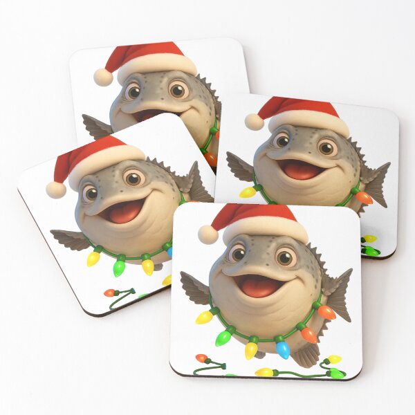 Item preview, Christmas White Sturgeon Fish designed and sold by Sillytoe.
