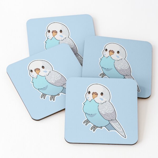 Item preview, Blue dilute budgie female designed and sold by Blueberry-b1rd.