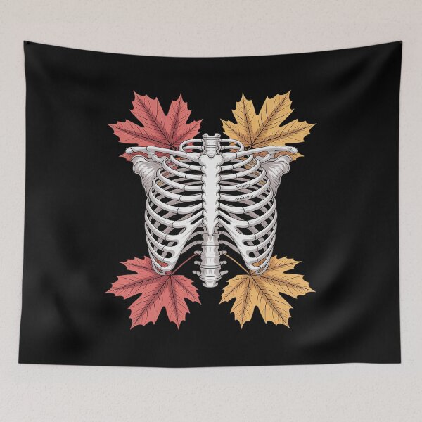 Item preview, Radiology Ribcage Maple Leaves Autumn Radiologist Fall designed and sold by ToggleBet.