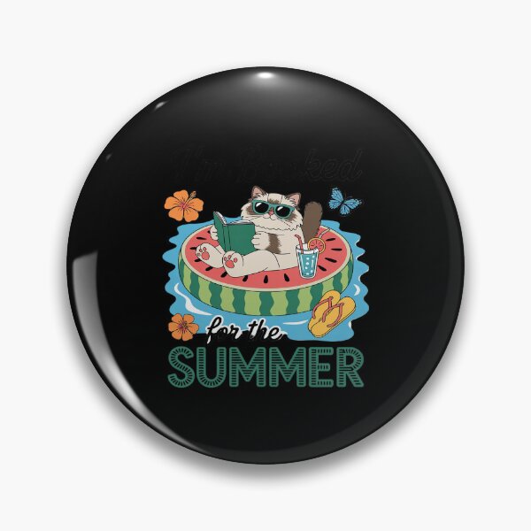 Item preview, Ragdoll Cat On Watermelon Float I'm Booked For The Summer designed and sold by ToggleBet.