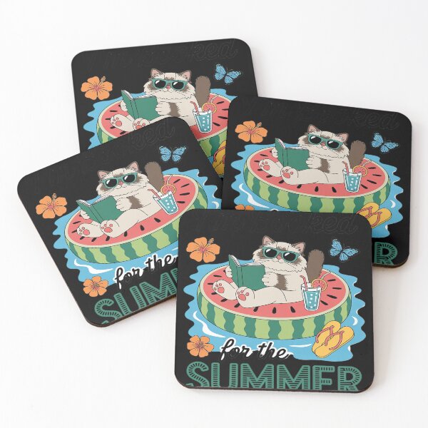 Item preview, Ragdoll Cat On Watermelon Float I'm Booked For The Summer designed and sold by ToggleBet.