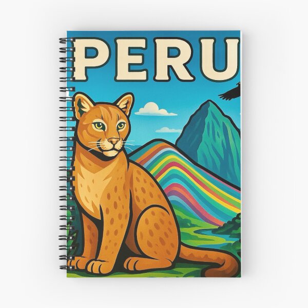Item preview, Peru - Rainbow Mountain Puma designed and sold by Myra365Art.