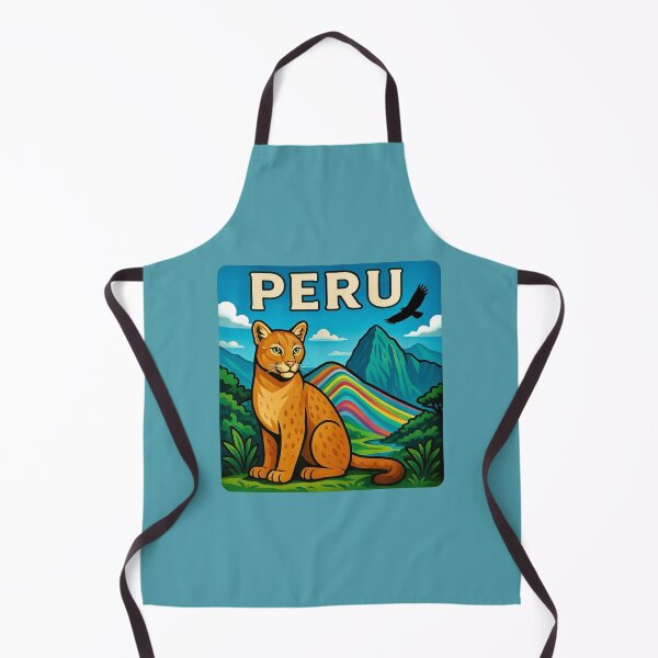 Item preview, Peru - Rainbow Mountain Puma designed and sold by Myra365Art.