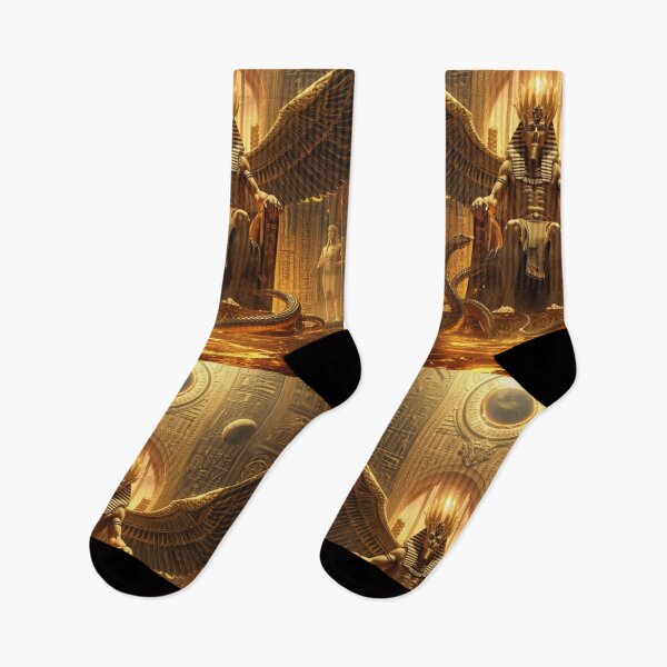 Item preview, Throne of Eternity – Majestic Golden Pharaoh God designed and sold by WearTheArtx.