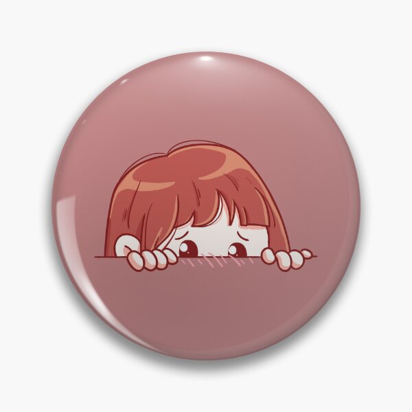 Item preview, Shy Chibi Girl Peeking  designed and sold by Vamika2116.