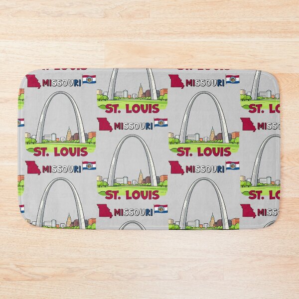 Item preview, Retro St. Louis MO Arch Art | Vintage Missouri Skyline Travel Poster designed and sold by mashmosh.