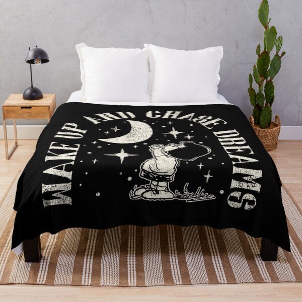 Item preview, Peanuts Wake Up And Chase Dreams Vintage Quote designed and sold by Teresa Kamden.