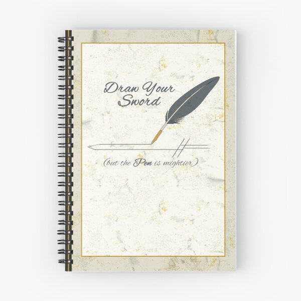 Item preview, Draw Your Sword (but the Pen is mightier) designed and sold by Smiling Moon.