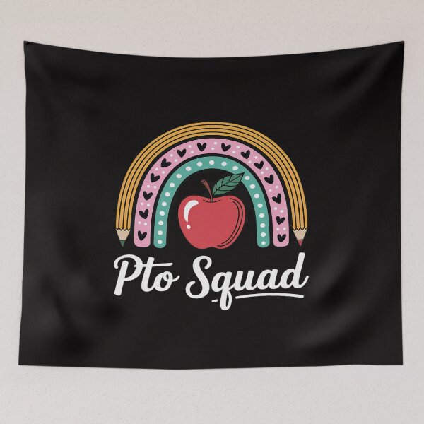Item preview, Rainbow PTO Squad Parent Teacher Organization Association designed and sold by ToggleBet.