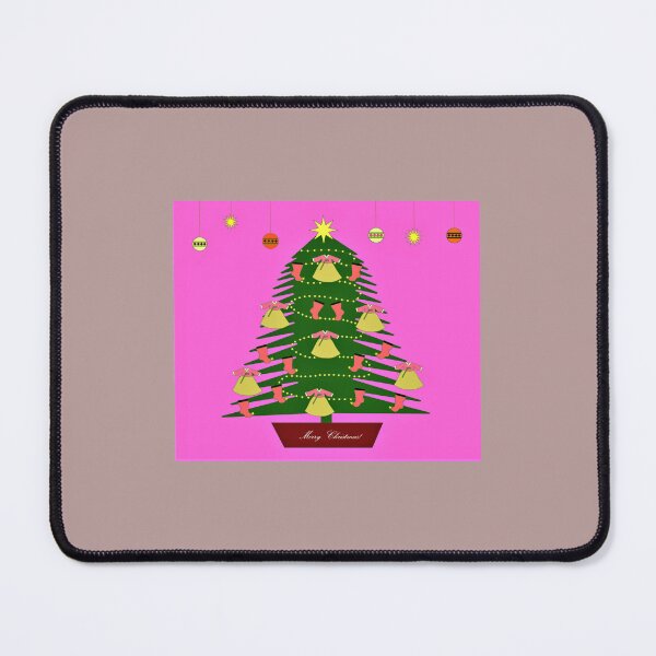 Item preview, Korean Hanbok Christmas Tree – Festive Pink Holiday Design designed and sold by Hoiger.