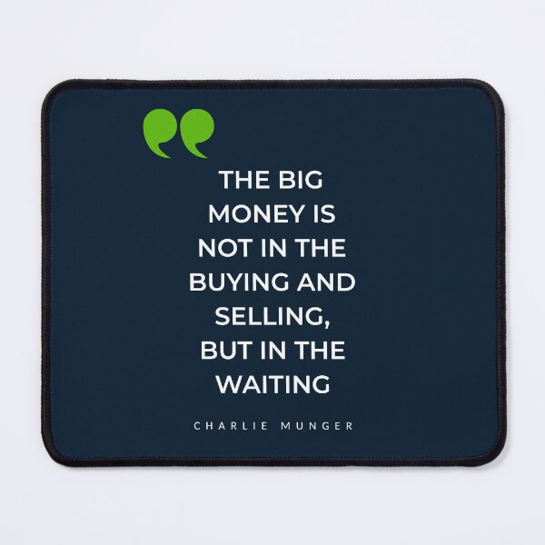 Item preview, Charlie Munger Patience Quote Money Reminders designed and sold by hawk-eyed.