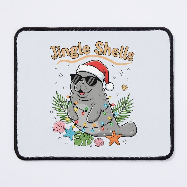Item preview, Jingle Shells Tropical Santa Manatee Sea Life Christmas designed and sold by Aesthetic-Avenue.