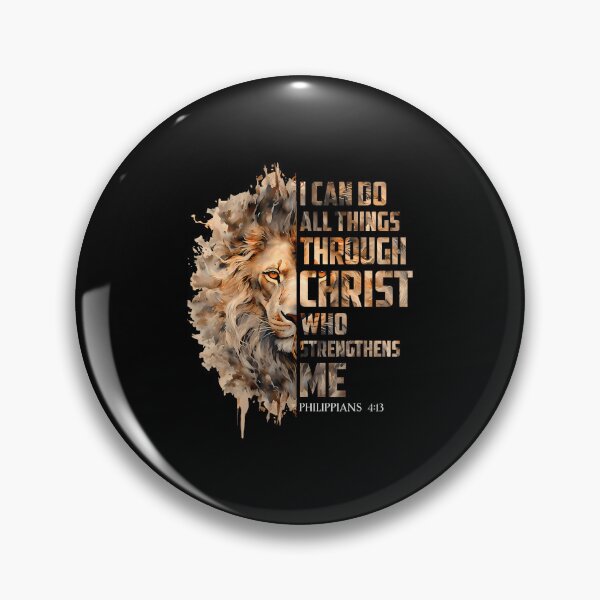 Item preview, I Can Do All Things Through Christ Lion Philippians 413 designed and sold by FlorenceNorma.