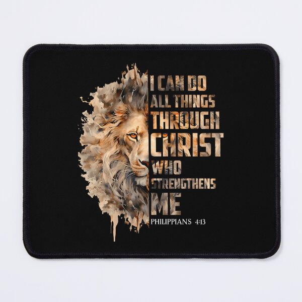 Item preview, I Can Do All Things Through Christ Lion Philippians 413 designed and sold by FlorenceNorma.