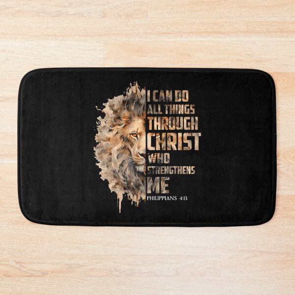 Item preview, I Can Do All Things Through Christ Lion Philippians 413 designed and sold by FlorenceNorma.