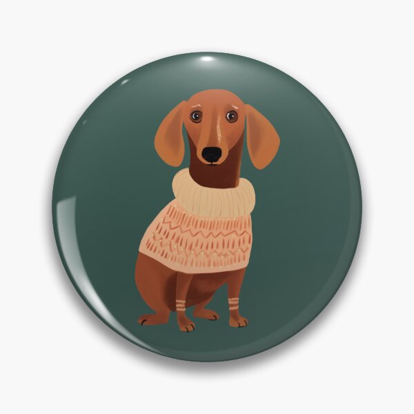 Item preview, Cute Dachshund Christmas Sweater – Funny Dachshund in a Christmas Sweater | Christmas Dog Illustration designed and sold by PAPERGEI Studio.