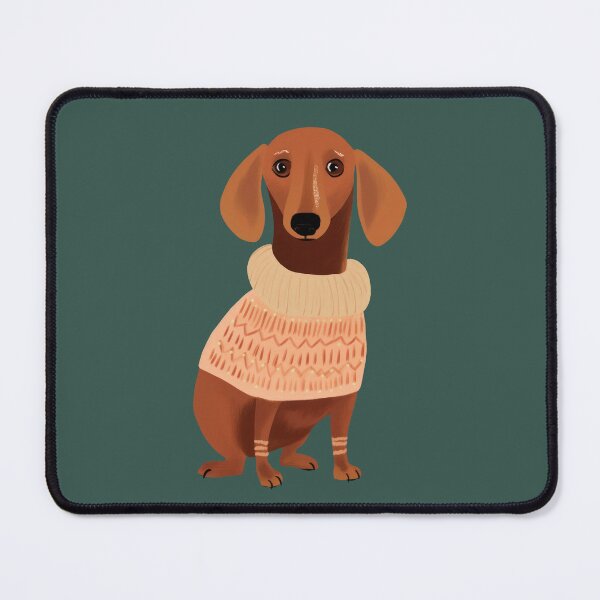 Item preview, Cute Dachshund Christmas Sweater – Funny Dachshund in a Christmas Sweater | Christmas Dog Illustration designed and sold by PAPERGEI Studio.
