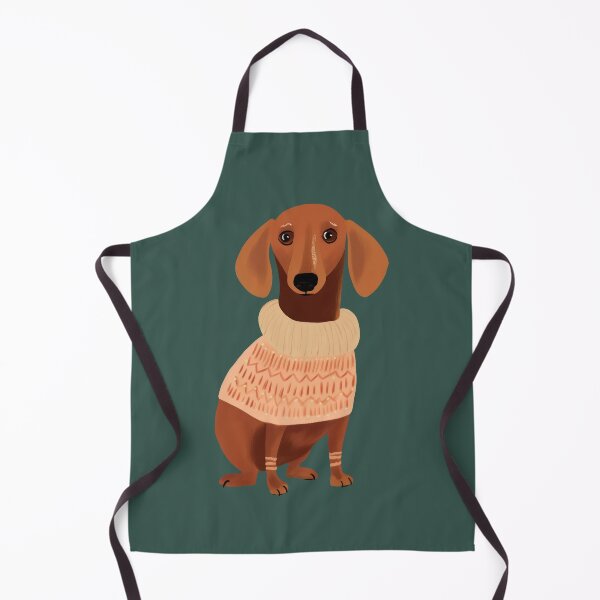 Item preview, Cute Dachshund Christmas Sweater – Funny Dachshund in a Christmas Sweater | Christmas Dog Illustration designed and sold by PAPERGEI Studio.