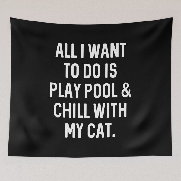 Item preview, Pool Player Gifts Men Women Chill With Cat Billiards designed and sold by DoraBlanche.