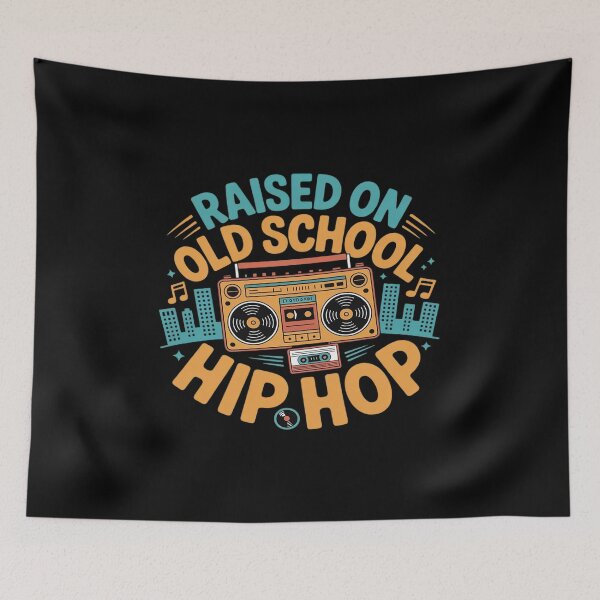 Item preview, Raised on Old School Hip Hop designed and sold by BubblePancake.