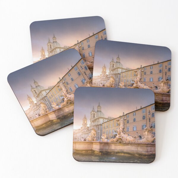 Item preview, Piazza Navona at sunset in Rome, Italy. designed and sold by mitzobs.