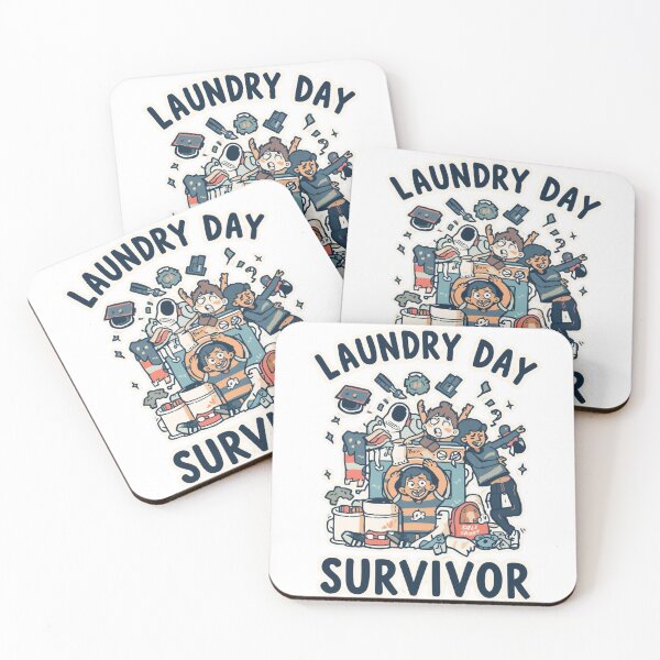 Item preview, Laundry Day Survivor – Funny Relatable Quote for Everyday Life Humor designed and sold by Nordic Echo.
