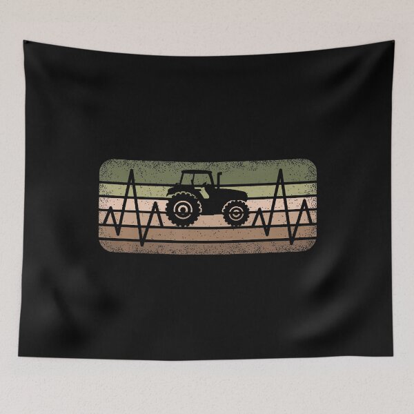 Item preview, Heartbeat Tractor Lover Retro Farmer designed and sold by JuneLisa1.