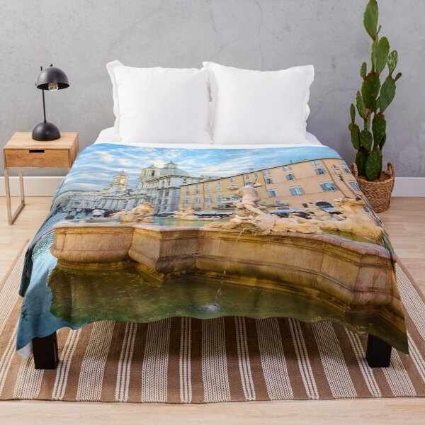 Item preview, Piazza Navona and Fontana del Nettuno in Rome, Italy designed and sold by mitzobs.