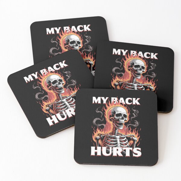 Item preview, My Back Hurts Funny designed and sold by NicoletteLittel.