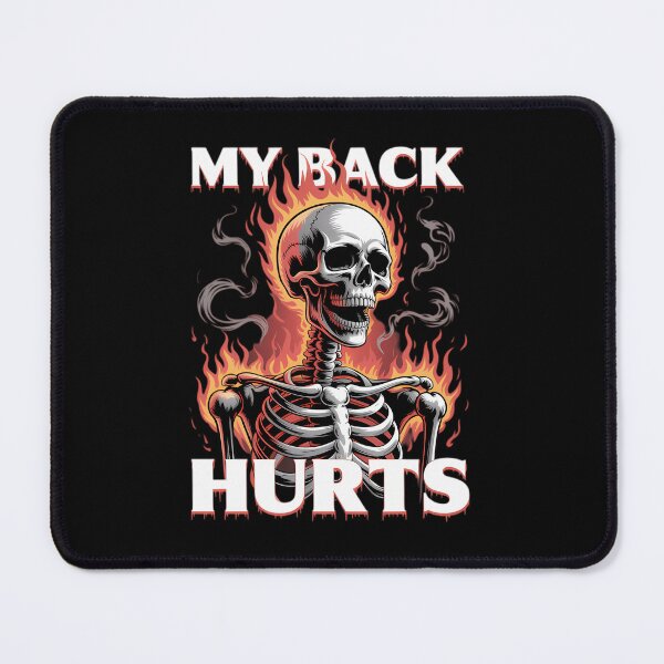 Item preview, My Back Hurts Funny designed and sold by NicoletteLittel.