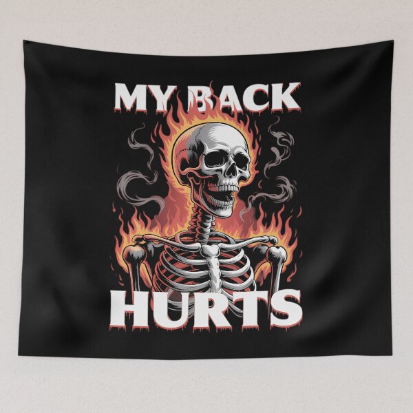 Item preview, My Back Hurts Funny designed and sold by NicoletteLittel.