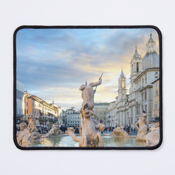 Item preview, Piazza Navona and Fontana del Nettuno in Rome, Italy designed and sold by mitzobs.