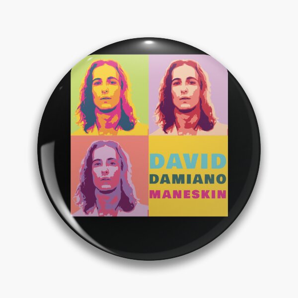 Item preview, Damiano David Pop Art Portrait – Vibrant Retro Aesthetic Design designed and sold by markelhovardt.