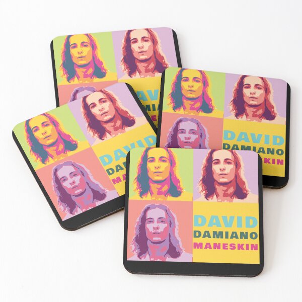 Item preview, Damiano David Pop Art Portrait – Vibrant Retro Aesthetic Design designed and sold by markelhovardt.