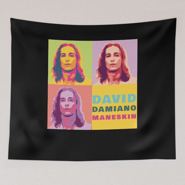 Item preview, Damiano David Pop Art Portrait – Vibrant Retro Aesthetic Design designed and sold by markelhovardt.
