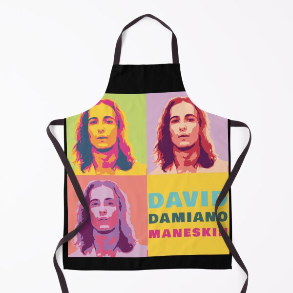 Item preview, Damiano David Pop Art Portrait – Vibrant Retro Aesthetic Design designed and sold by markelhovardt.